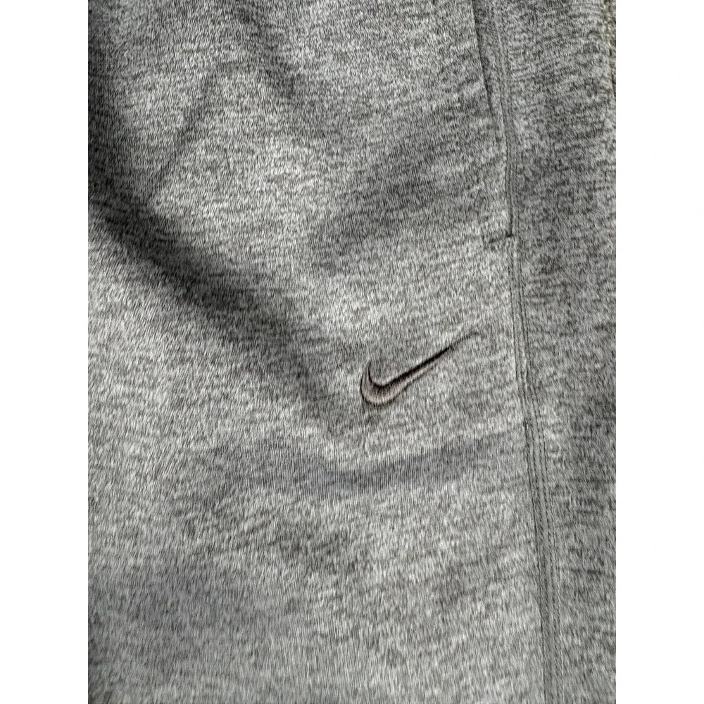 Nike Therma-FIT Mens Grey Heather Fleece Training Pants Straight Leg Large